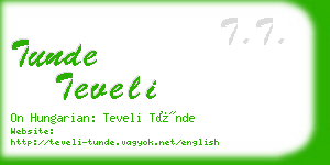 tunde teveli business card